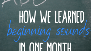 RoShamBo Homeschooling how we learned beginning sounds in one month