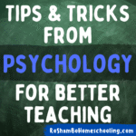 RoShamBo Homeschooling tips and tricks from psychology for better teaching