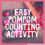 RoShamBo Homeschooling math and fine motor activity for preschool easy pompom counting