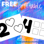 RoShamBo Homeschooling free printable worksheets with numbers and shapes to practice tracing