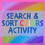 RoShamBo Homeschooling search and sort colors activity for preschool