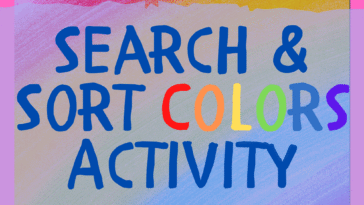 RoShamBo Homeschooling search and sort colors activity for preschool