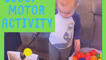 RoShamBo Homeschooling ball scoop motor activity for toddlers and preschool