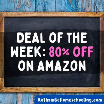 RoShamBo Homeschooling Amazon deal of the week 80% off homeschool supplies