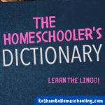 RoShamBo Homeschooling promo the homeschooler's dictionary with homeschool terminology and lingo