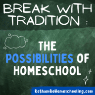 RoShamBo Homeschooling promo traditional schools versus homeschooling breaking with tradition