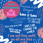 RoShamBo Homeschooling free printable classroom poster with social justice sayings