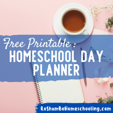RoShamBo Homeschooling free printable homeschool day planner