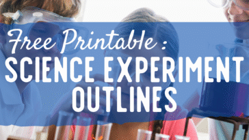 RoShamBo Homeschooling free printable with science experiment outlines for children to journal about their predictions, data, and results