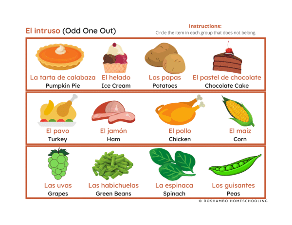 Fall, Halloween, & Thanksgiving Theme Pack: Spanish Version - Image 8
