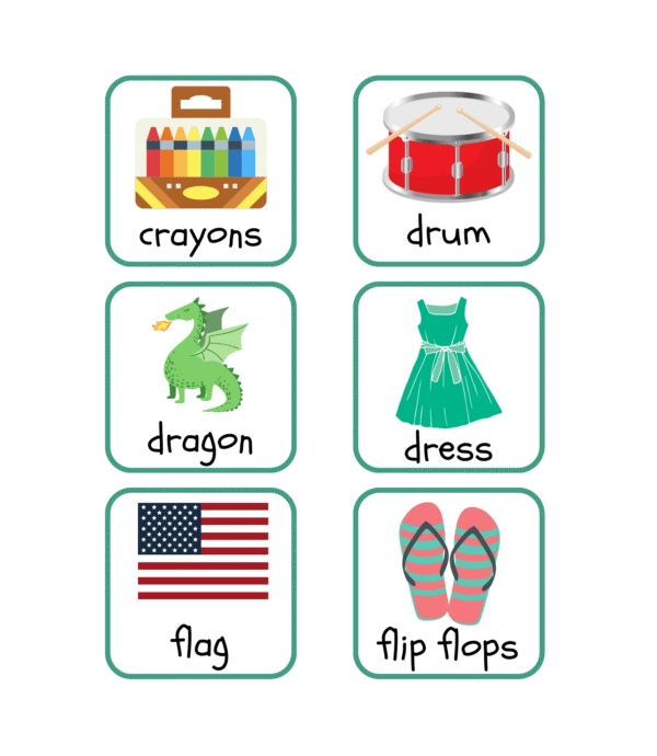 RoShamBo Homeschooling printable game blends and digraphs bingo