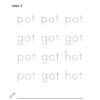 RoShamBo Homeschooling handwriting practice pack 2 sample