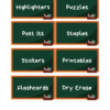 RoShamBo Homeschooling printable homeschool room labels chalkboard
