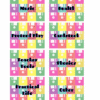RoShamBo Homeschooling printable homeschool room labels retro