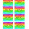 RoShamBo Homeschooling printable homeschool room labels rainbow