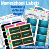 RoShamBo Homeschooling printable homeschool room labels