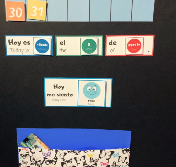 RoShamBo Homeschooling promo for a Circle Time Board in Spanish and English emotions