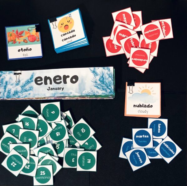 RoShamBo Homeschooling promo for a Circle Time Board in Spanish and English