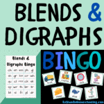 RoShamBo Homeschooling printable blends and digraphs bingo game