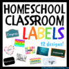 RoShamBo Homeschooling printable homeschool room labels