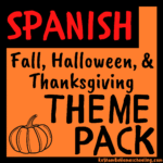 RoShamBo Homeschooling fall, halloween, and thanksgiving theme pack in Spanish