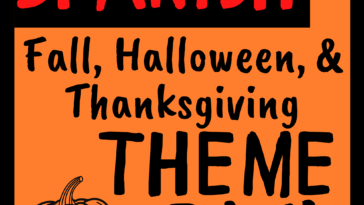 RoShamBo Homeschooling fall, halloween, and thanksgiving theme pack in Spanish