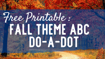 RoShamBo Homeschooling fall theme do-a-dot markers with ABCs promo