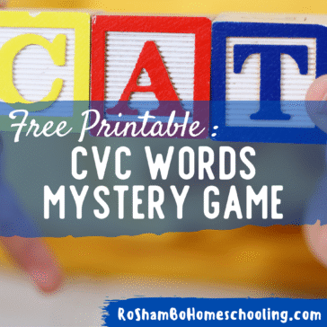 RoShamBo Homeschooling cvc words mystery game
