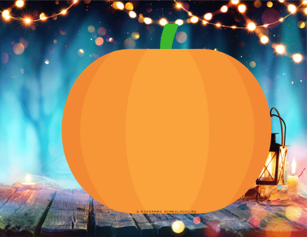 RoShamBo Homeschooling printable jack-o-lantern emojis for naming and identifying emotions on a pumpkin