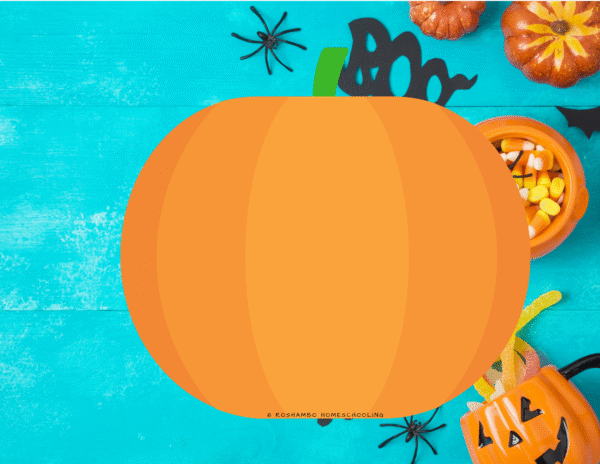 RoShamBo Homeschooling printable jack-o-lantern emojis for naming and identifying emotions on a pumpkin