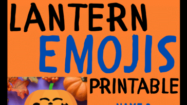 RoShamBo Homeschooling printable jack-o-lantern emojis for naming and identifying emotions on a pumpkin
