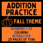 RoShamBo Homeschooling fall theme addition practice numbers 1-10 promo