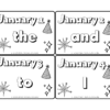 RoShamBo Homeschooling sight word of the day color calendar preschool sample