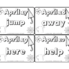 RoShamBo Homeschooling sight word of the day color calendar preschool sample