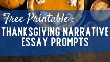 RoShamBo Homeschooling free printable thanksgiving narrative essay prompts