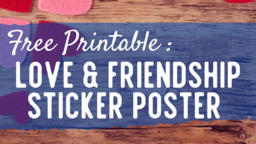 RoShamBo Homeschooling free printable love and friendship rules sticker poster for Valentine's Day