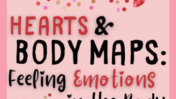RoShamBo Homeschooling printable Hearts and Body Maps: Feeling Emotions in the Body activity for learning emotional intelligence through body mapping for kids