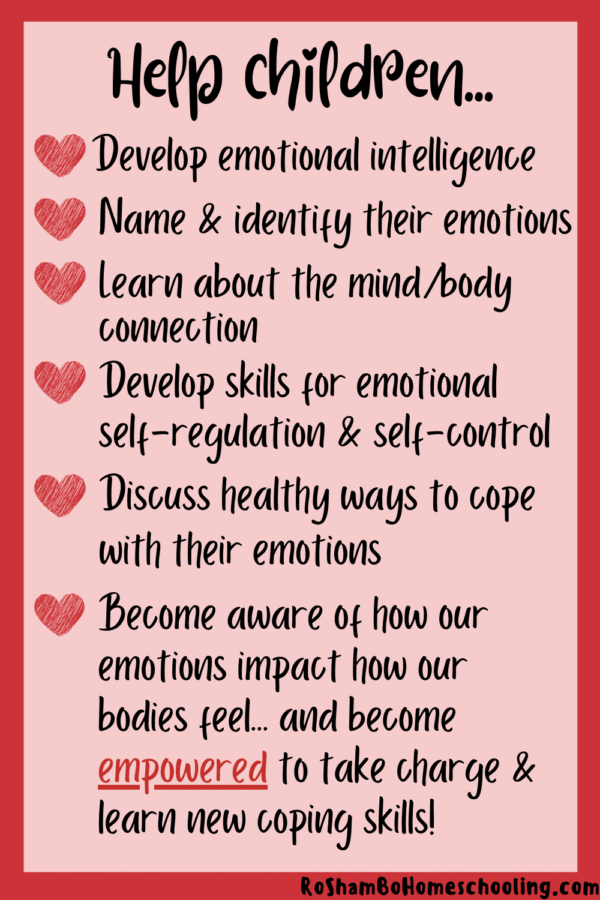 RoShamBo Homeschooling printable hearts and body maps feeling emotions in the body activity for valentine's day for developing emotional intelligence
