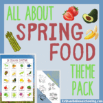 RoShamBo Homeschooling all about spring food theme pack for teaching in season produce