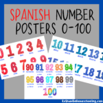 RoShamBo Homeschooling Spanish number classroom posters