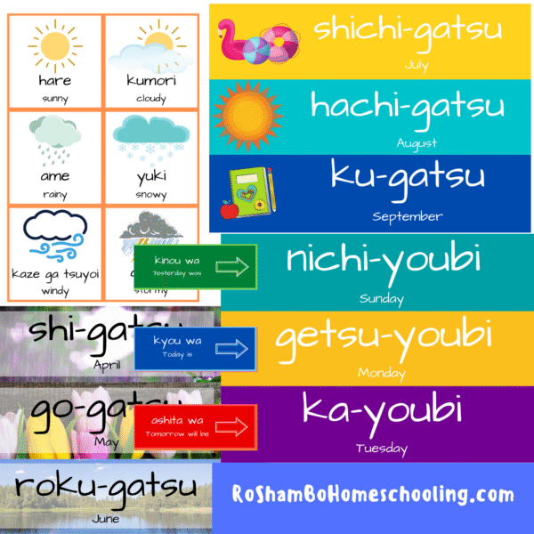 RoShamBo Homeschooling Circle Time Board Japanese and English promo
