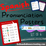 RoShamBo Homeschooling printable Spanish Pronunciation Posters