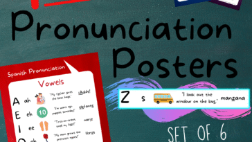 RoShamBo Homeschooling printable Spanish Pronunciation Posters