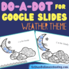 RoShamBo Homeschooling Do A Dot coloring sheets weather theme