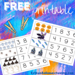 RoShamBo Homeschooling promo for free printable halloween number clip cards